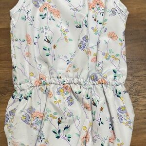 Floral Print Kids Romper